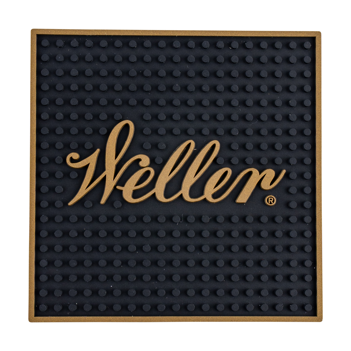 Weller Bar Mat Coaster – premium rubber bar mat coaster with embossed Weller bourbon logo