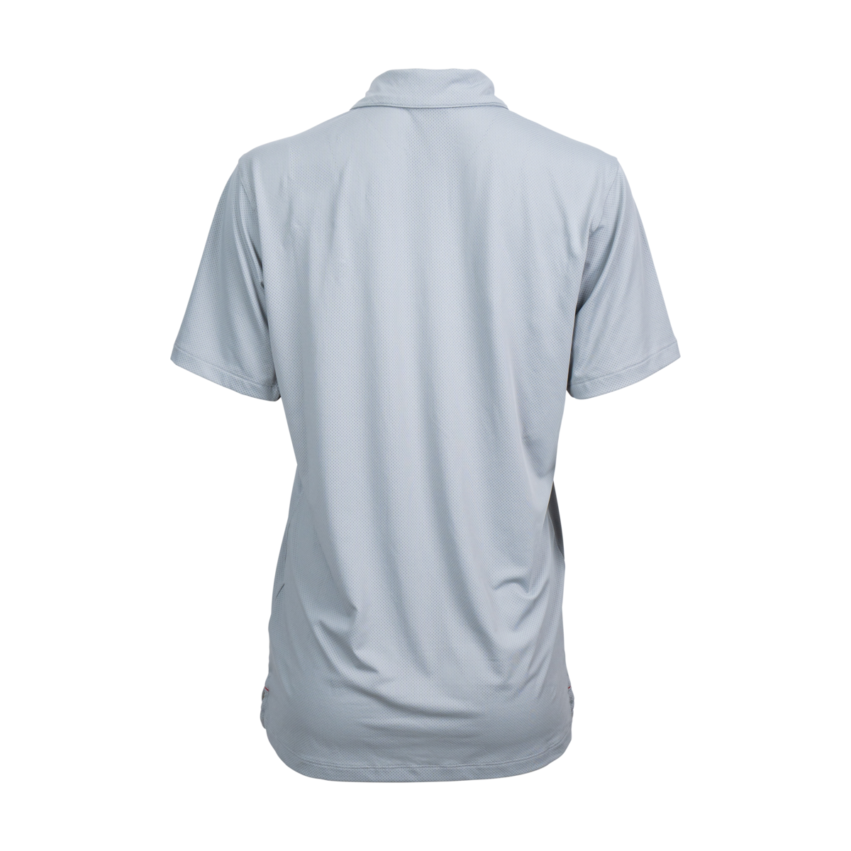Traveller Columbia Grey Polo back view showing Columbia performance design and fit