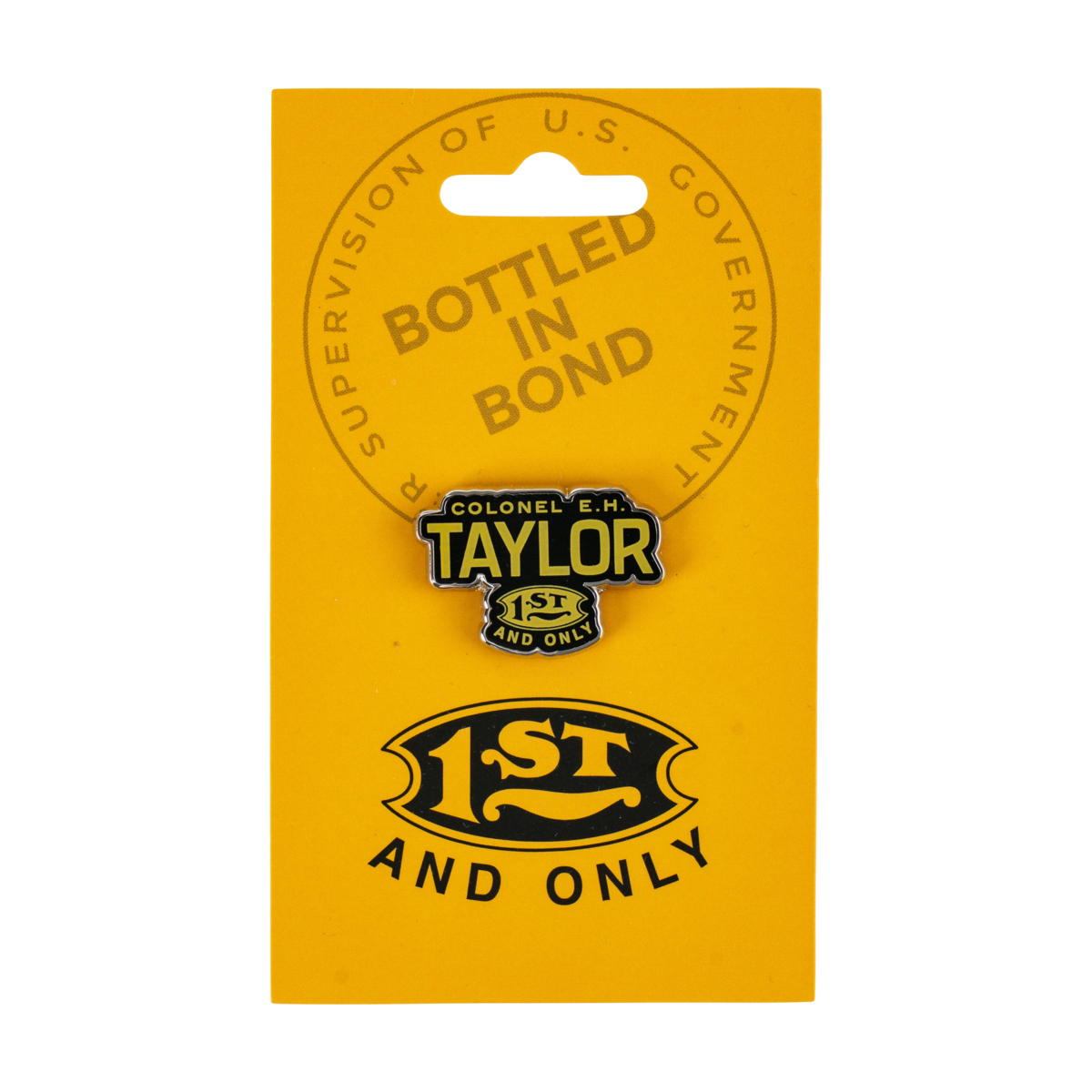 E.H. Taylor Logo Lapel Pin – collectible enamel lapel pin with official E.H. Taylor bourbon logo