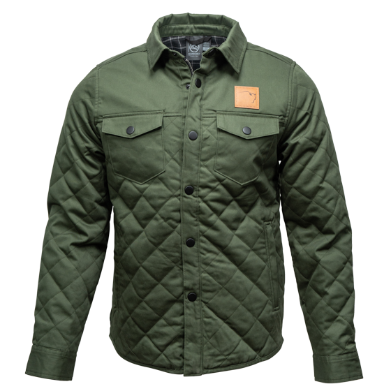 Buffalo Trace Quilted Jacket – premium quilted jacket with leather Buffalo Trace logo patch
