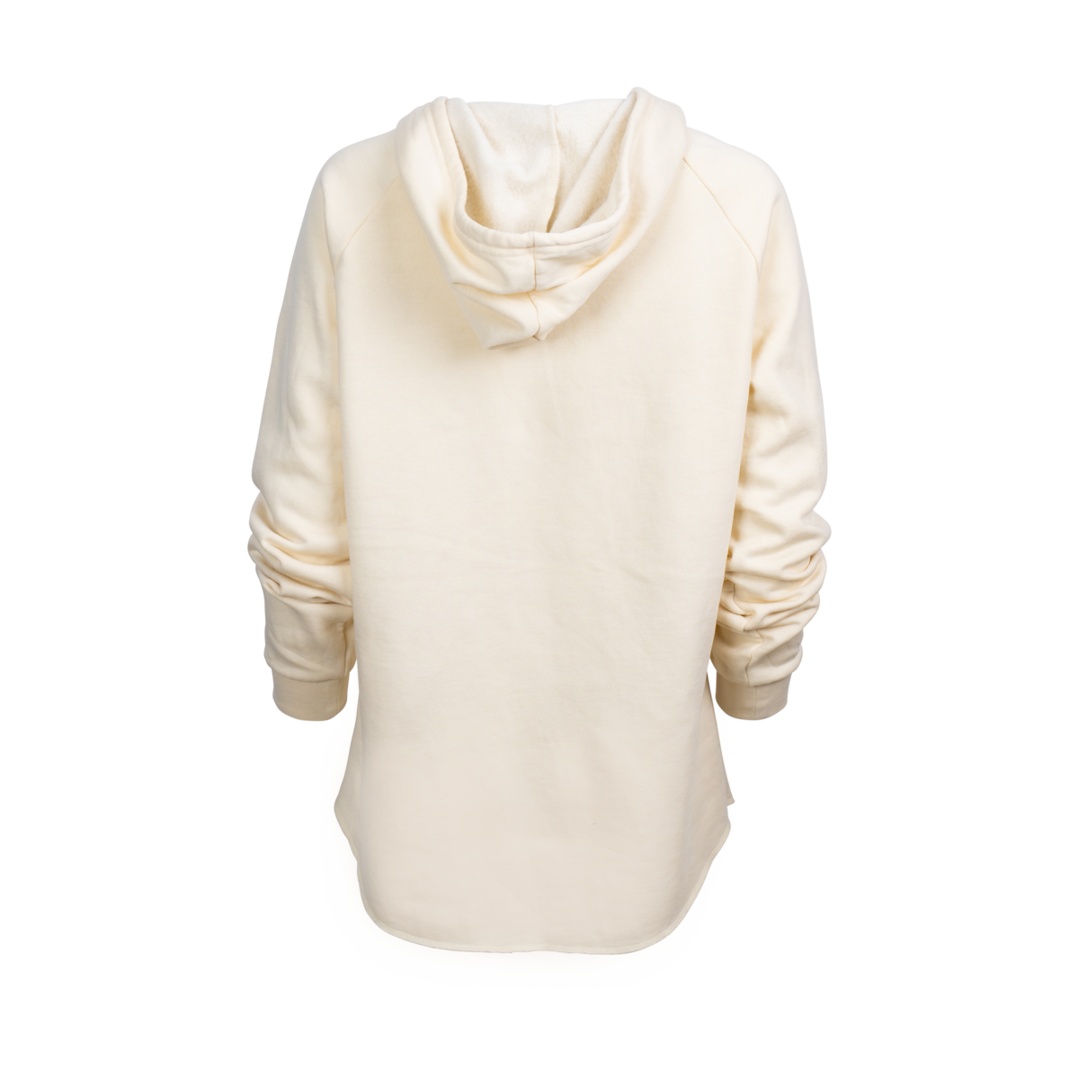 Buffalo Trace Women's Cream Hoodie back view showing relaxed fit and hoodie design