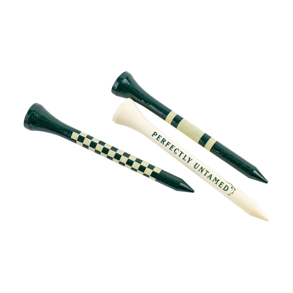 Buffalo Trace Assorted Box of Golf Tees full contents display – branded tees for the course