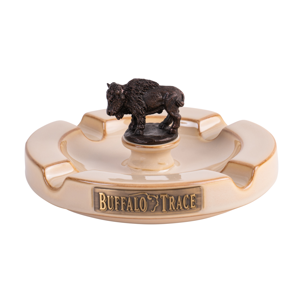 Buffalo Trace Ash Tray – premium ceramic ashtray with Buffalo Trace Distillery logo