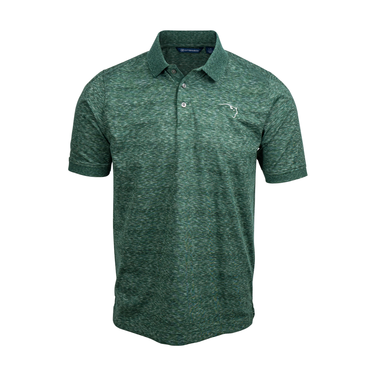 Buffalo Trace Green Cutter & Buck Golf Polo – premium green performance polo with embroidered logo