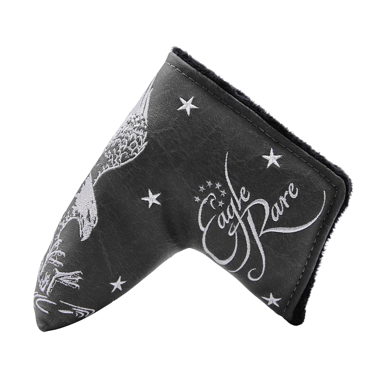 Golf club head cover with 'Eagle Rare' branding on a white background