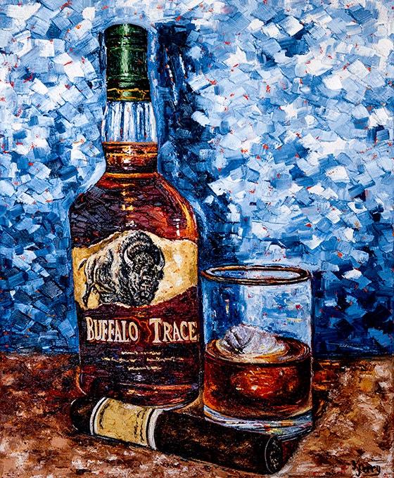 Kim Perry Buffalo Trace Giclee Print 18x24