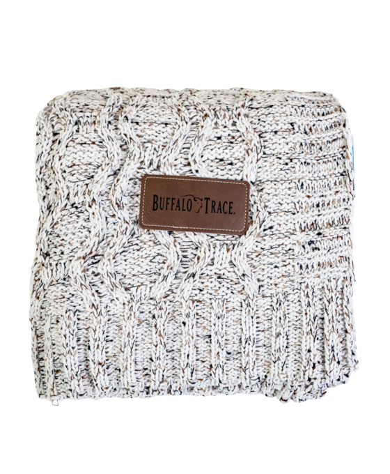 Buffalo Trace Cable Knit Blanket