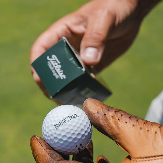 Buffalo Trace Golf Day Bundle – premium golf gift set with Buffalo Trace branded course-ready accessories