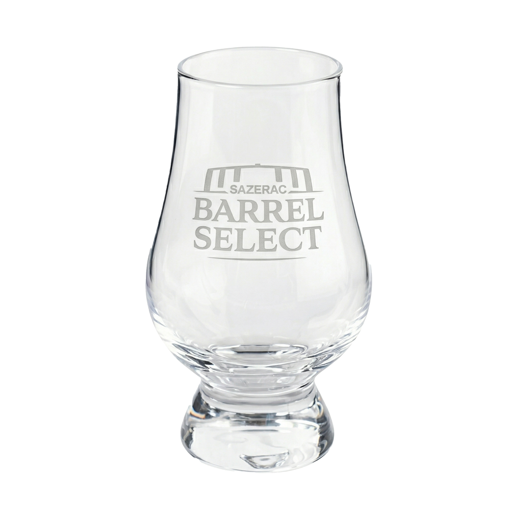 SBS Wee Glencairn Glass – miniature whiskey nosing glass with Single Barrel Select branding