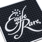 Eagle Rare Bar Mat Coaster back view showing non-slip rubber base and Eagle Rare logo detail