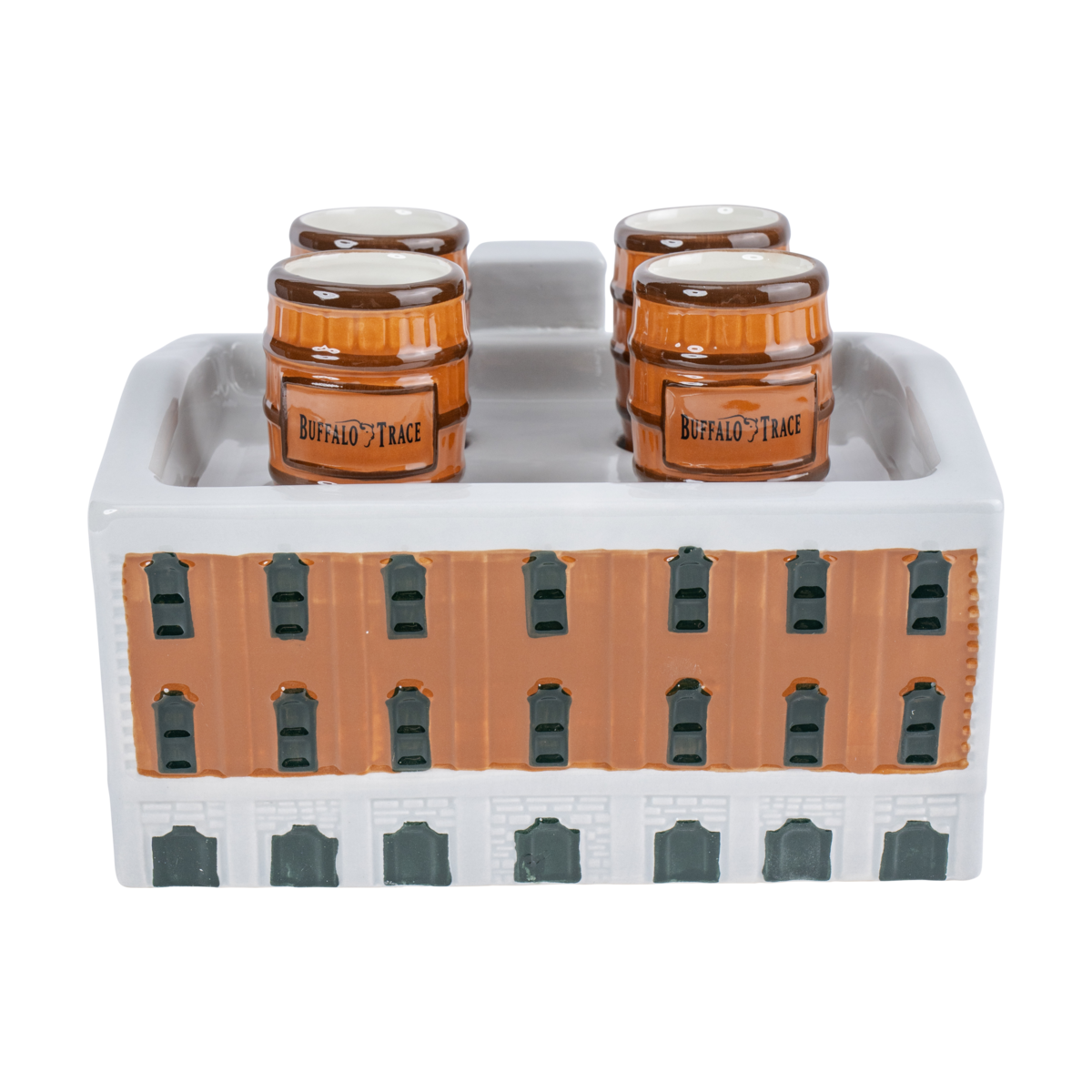 Warehouse C Ceramic Shot Glass Set – Buffalo Trace distillery collectible shot glasses