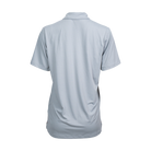 Traveller Columbia Grey Polo back view showing Columbia performance design and fit