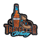 Traveller Whiskey Hat Bottle Magnet – collectible fridge magnet with Traveller Whiskey hat and bottle design