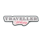 Traveller Whiskey Text Lapel Pin – collectible enamel lapel pin with Traveller Whiskey text logo