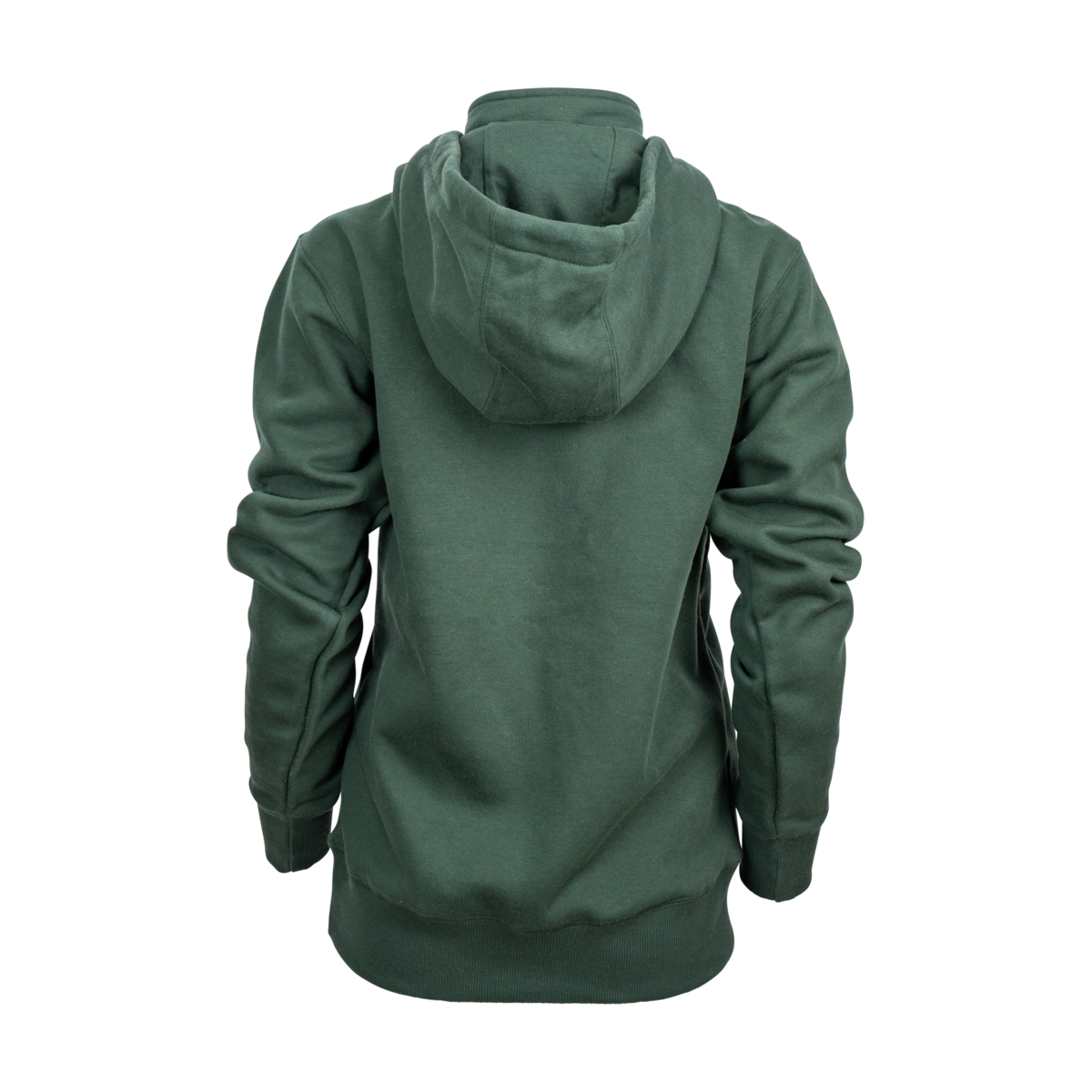 Buffalo Trace Green Half-Zip Hoodie back view showing full hoodie design and logo placement