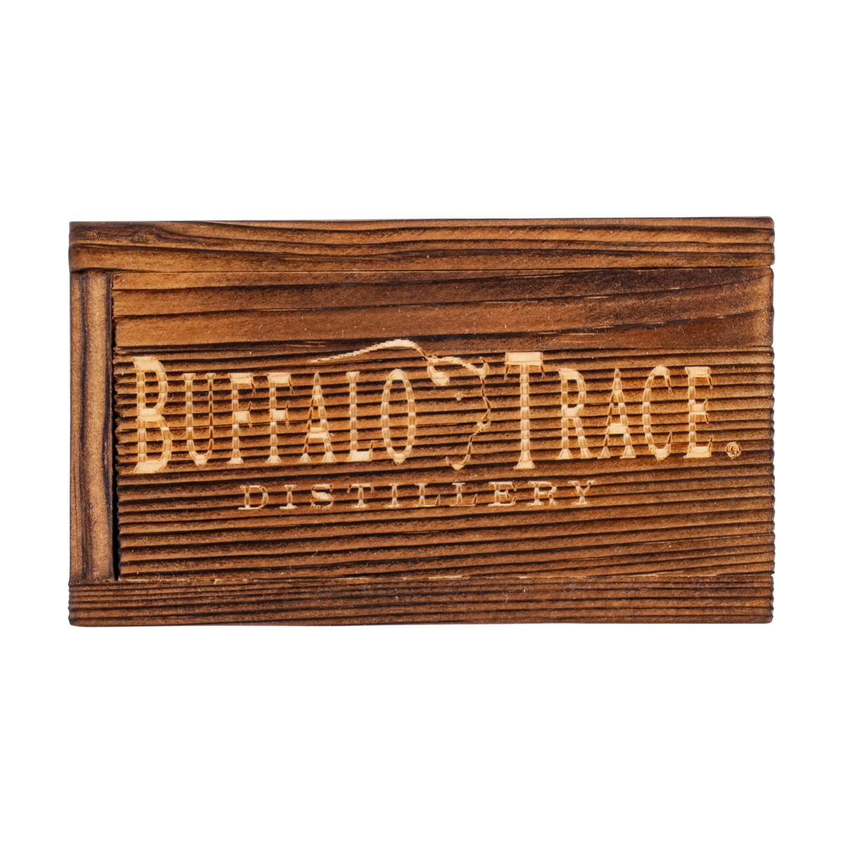 Buffalo Trace Whiskey Stone Box Set close-up of engraved granite stones for chilling bourbon