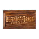 Buffalo Trace Whiskey Stone Box Set close-up of engraved granite stones for chilling bourbon
