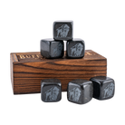Buffalo Trace Whiskey Stone Box Set – premium granite whiskey stones in gift box with Buffalo Trace branding