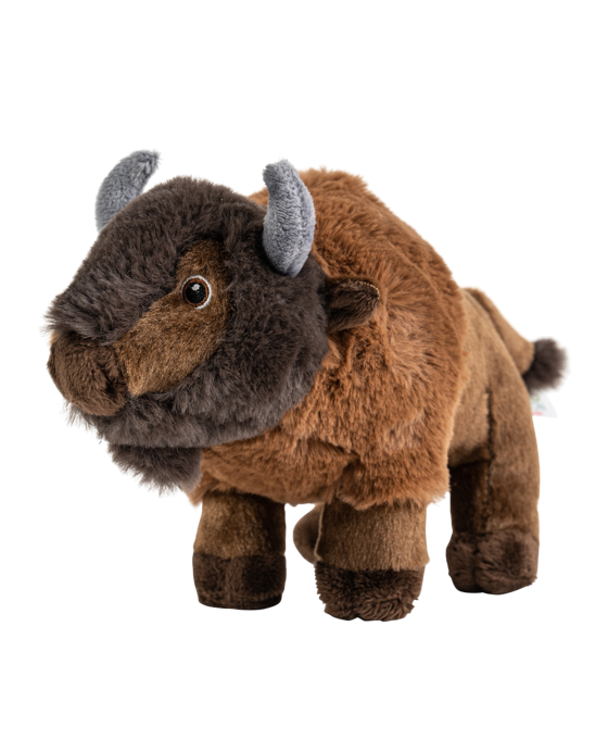 Rustic Plush 14in Hand-Stitched Buffalo Plush – Rustic Wildlife Decor – Buffalo ...