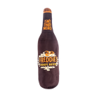 Buffalo Trace Plush Root Beer Bottle Dog Toy – soft squeaky root beer bottle dog toy with Buffalo Trace label