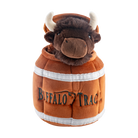 Buffalo Trace Barrel Plush Dog Toy – soft squeaky barrel-shaped dog toy with Buffalo Trace branding