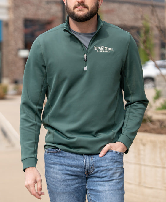 Buffalo Trace Cutter & Buck Men's Quarter-Zip Pullover