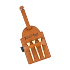 Golf Bag Tag with Golf Tees – Buffalo Trace branded leather bag tag with assorted golf tees