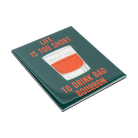 Buffalo Trace No Bad Bourbon Rectangle Magnet back view showing magnet detail and branding