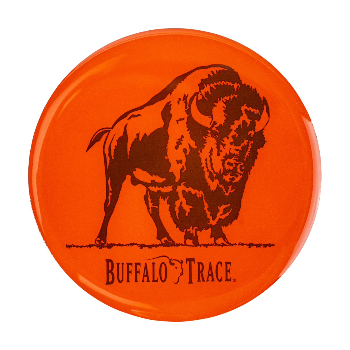 Buffalo Trace Orange Magnet – collectible orange refrigerator magnet with Buffalo Trace Distillery branding