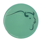 Buffalo Trace Swoosh Green Magnet – collectible green refrigerator magnet with Buffalo Trace swoosh logo