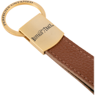 Buffalo Trace Strap Keychain side view showing woven strap and Buffalo Trace metal tag detail