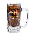 Freddie's Root Beer Mug close-up of distillery branding and ceramic craftsmanship