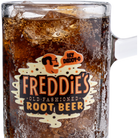 Freddie's 12 oz Root Beer Mug top view – collectible Buffalo Trace drinkware gift