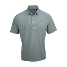 Buffalo Trace Cutter & Buck Striped Polo – premium striped golf polo with embroidered Buffalo Trace logo