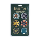 Buffalo Trace Poker Chip Set of 6 – premium ceramic poker chips with Buffalo Trace Distillery logo