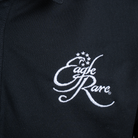 Eagle Rare Black Nike Polo close-up of embroidered Eagle Rare logo on Nike performance polo