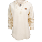 Buffalo Trace Women's Cream Hoodie – soft cream pullover hoodie with Buffalo Trace logo for women