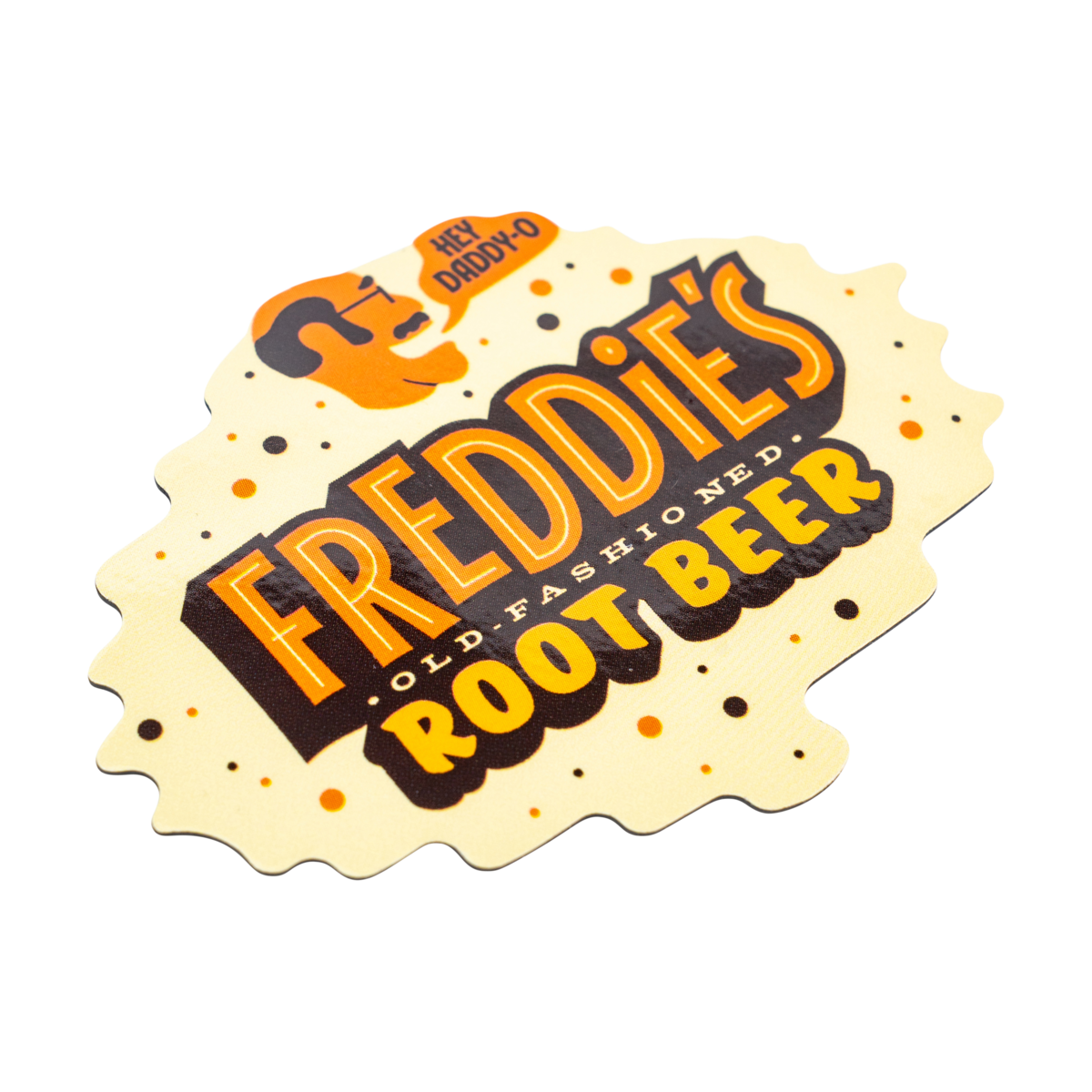 Freddie's Flexible Magnet close-up of Buffalo Trace mascot Freddie illustration