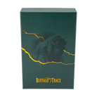Buffalo Trace Green Flask lifestyle shot on wooden surface – perfect bourbon gift