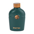 Buffalo Trace Green Flask side view showing swoosh logo and green powder coat finish