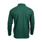 Buffalo Trace Green Long Sleeve Swoosh Polo back view showing long sleeve fit and design by TASC