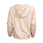 Buffalo Trace Stadium Zip-Up Cream Hoodie back view showing full hoodie silhouette and logo