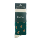 Buffalo Trace Green Allover Buffalo Socks – green crew socks with allover woven buffalo pattern