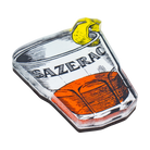 Sazerac Rye Cocktail Magnet back view showing magnet construction and collectible design detail