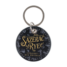 Sazerac Rye Keychain – collectible metal keychain with Sazerac Rye whiskey logo and branding