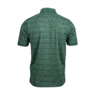 Buffalo Trace Green Cutter & Buck Golf Polo back view showing polo design and fit