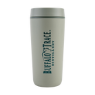 Buffalo Trace Green Travel Mug – insulated green travel mug with Buffalo Trace swoosh logo