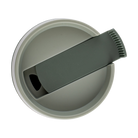 Buffalo Trace Green Travel Mug top view showing lid design and insulated travel mug construction