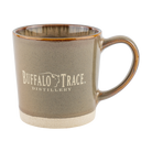 Buffalo Trace Brown Stoneware Coffee Mug – handcrafted stoneware mug with Buffalo Trace Distillery logo