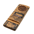 Whiskey Woodcraft Personalized Barrel Stave Cigar Rest – custom engraved reclaimed bourbon barrel stave cigar holder